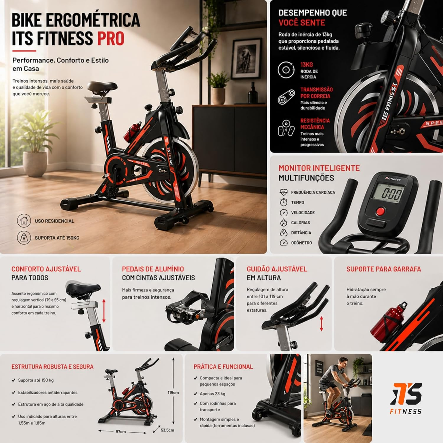 Avaliação da Bicicleta Ergométrica Spinning Mecânica Its Fitness Pro 818