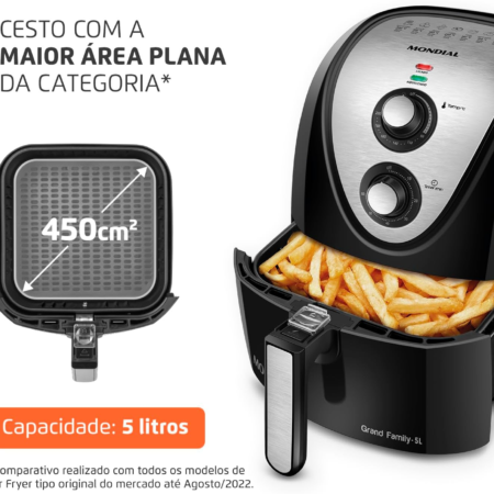 Fritadeira Sem Óleo Mondial Grand Family Inox: Avaliação Completa do Modelo AFN-50-BI