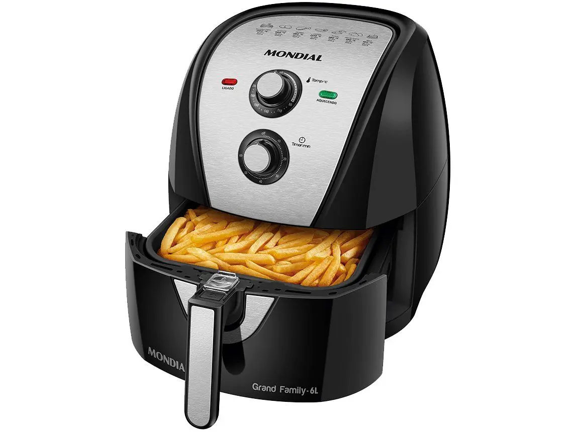 Tudo sobre a Air Fryer Mondial Grand Family AFN-60-BI Preta 6L