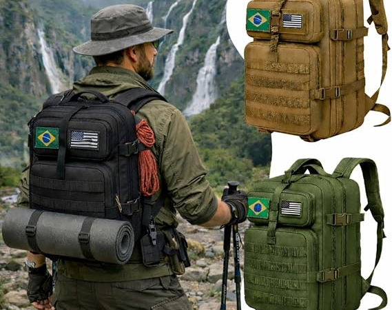 Explorando a Mochila Militar Tática Masculina de 50L